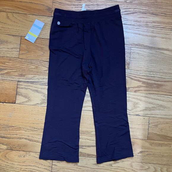 Zella Girl Take It Easy Sweatpants Size XS 5/6 Wide Leg Pants Lounge Dark Purple - Picture 5 of 7